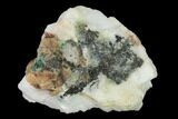 Emerald and Black Tourmaline in Calcite - Pakistan #138929-1